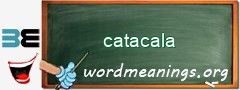 WordMeaning blackboard for catacala